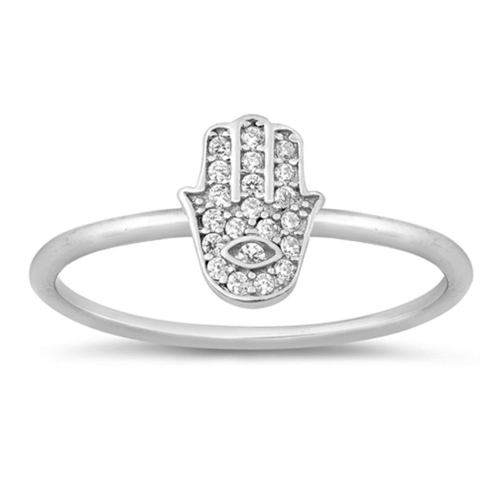 Diamond Amulet Hand Ring